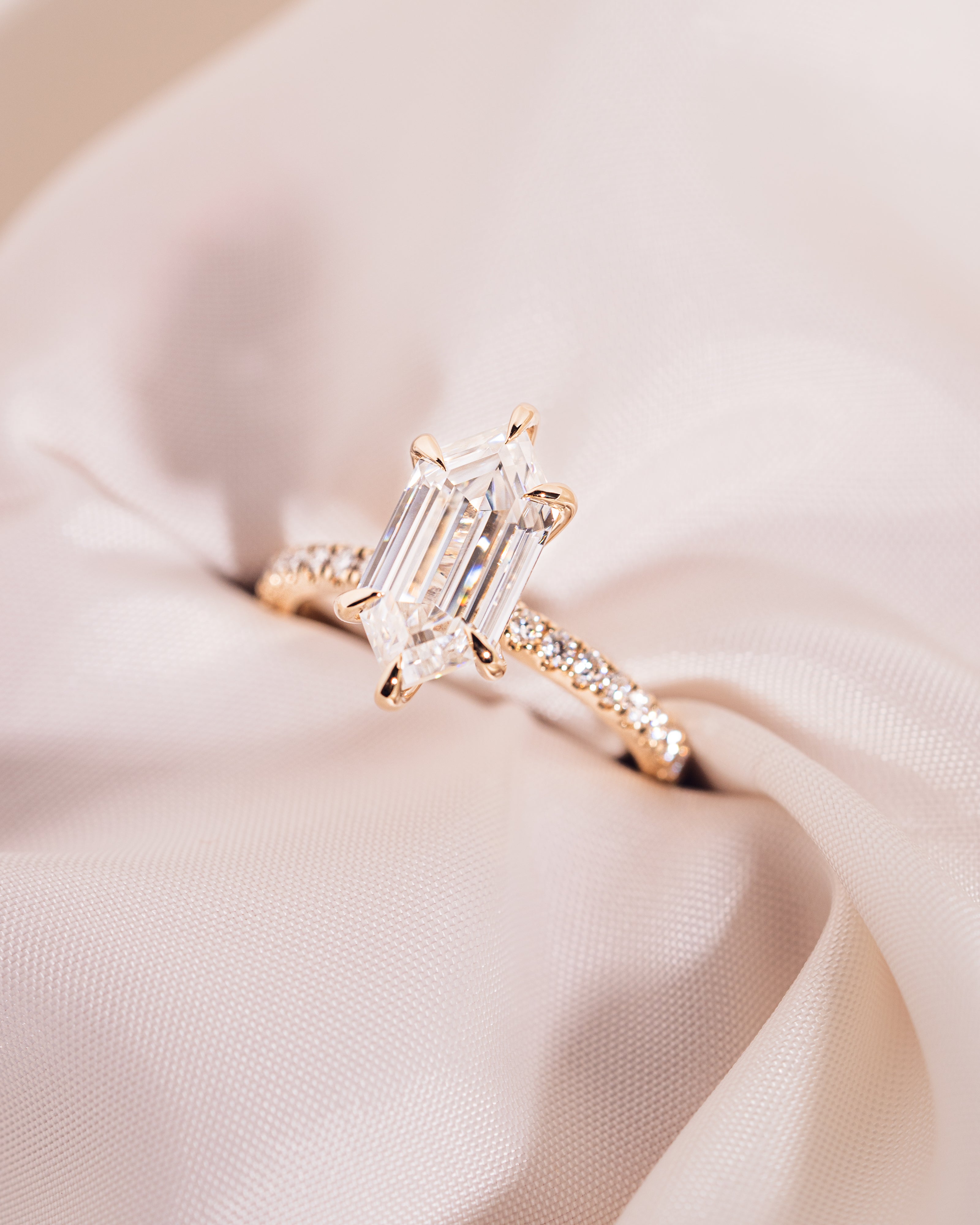Jody - Längliches Sechseck | Gold 18k