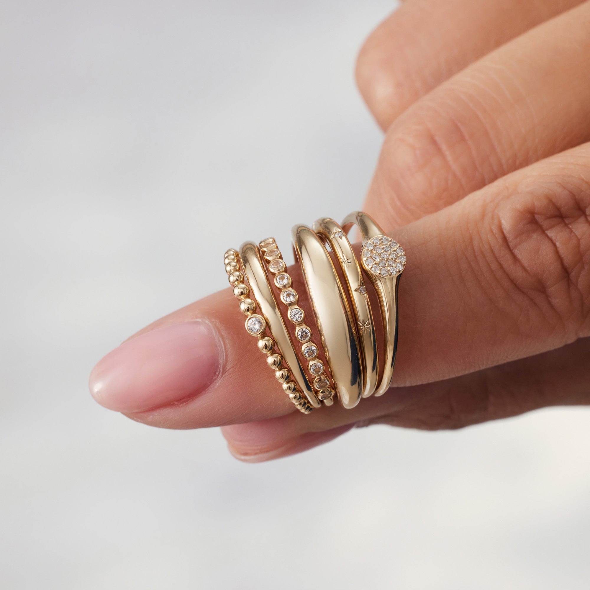 Midi-Kuppelring | Gold 14k