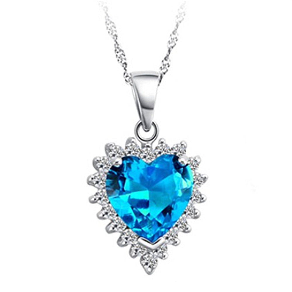 Saphira Vale Satz | Weißgold 14k