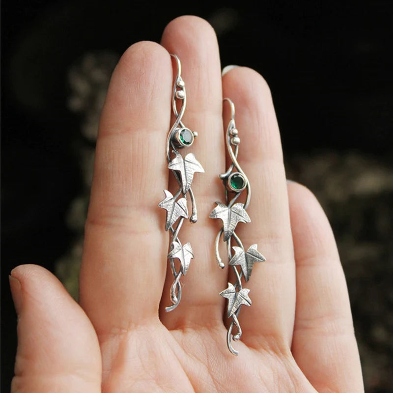 Vintage Blatt Elf Ohrringe